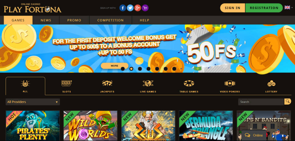 Playfortuna casino review