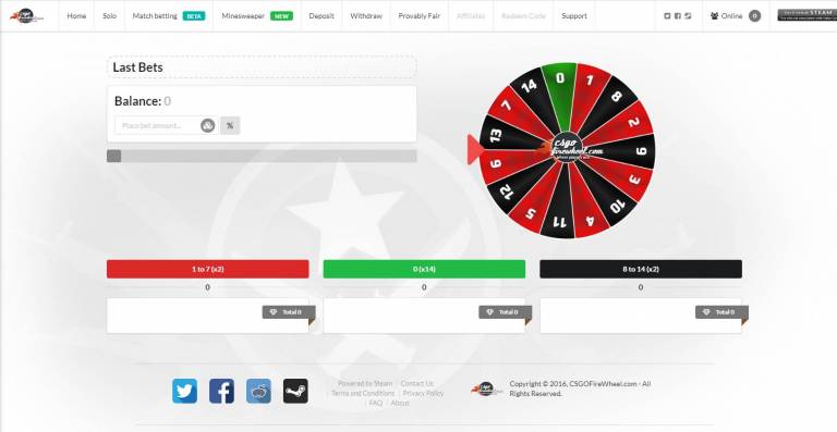 CSGOFireWheel - gambling site | Real Money Bonus Code | Top100-list.com